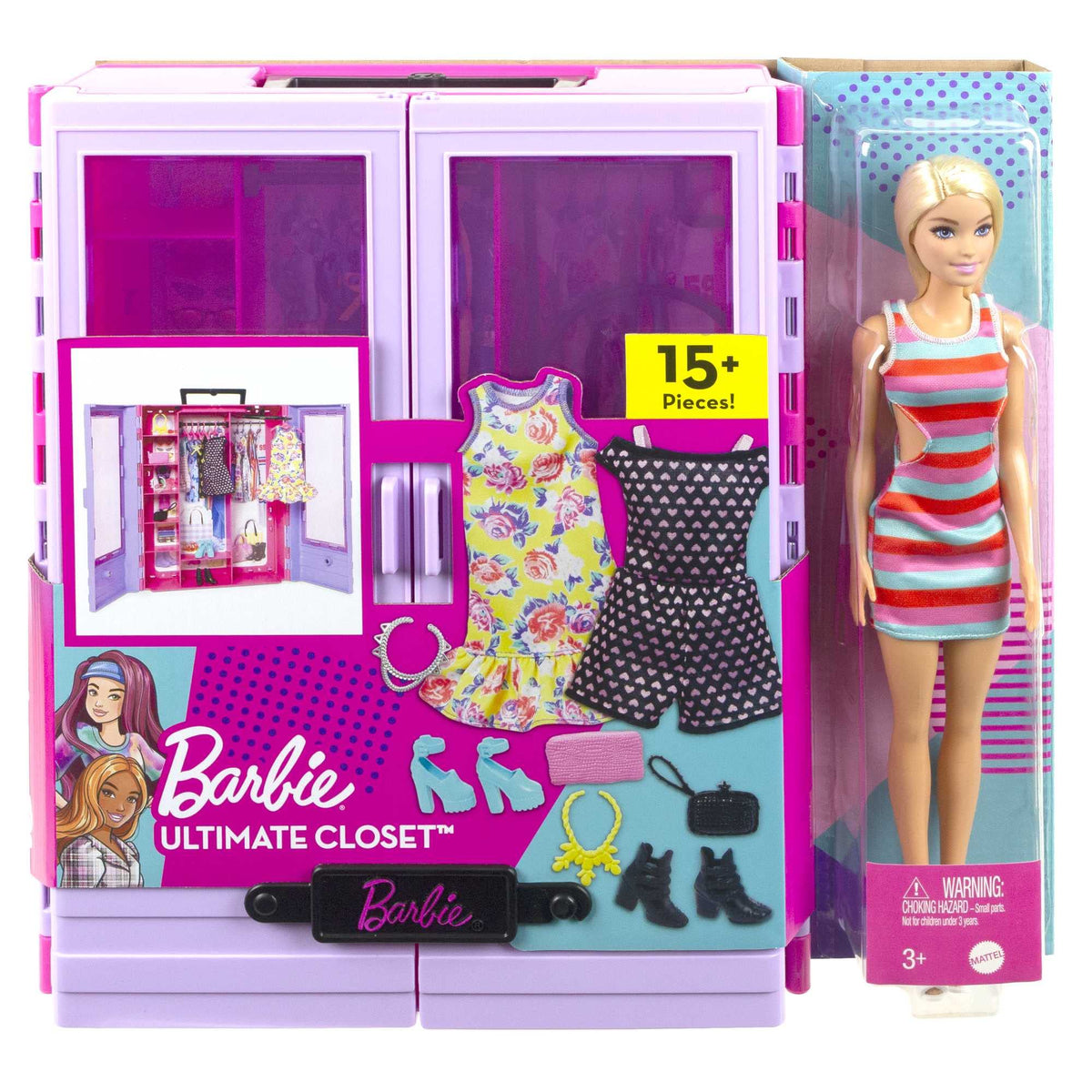 Barbie Ultimate Closet portable handle enables travel to playdates