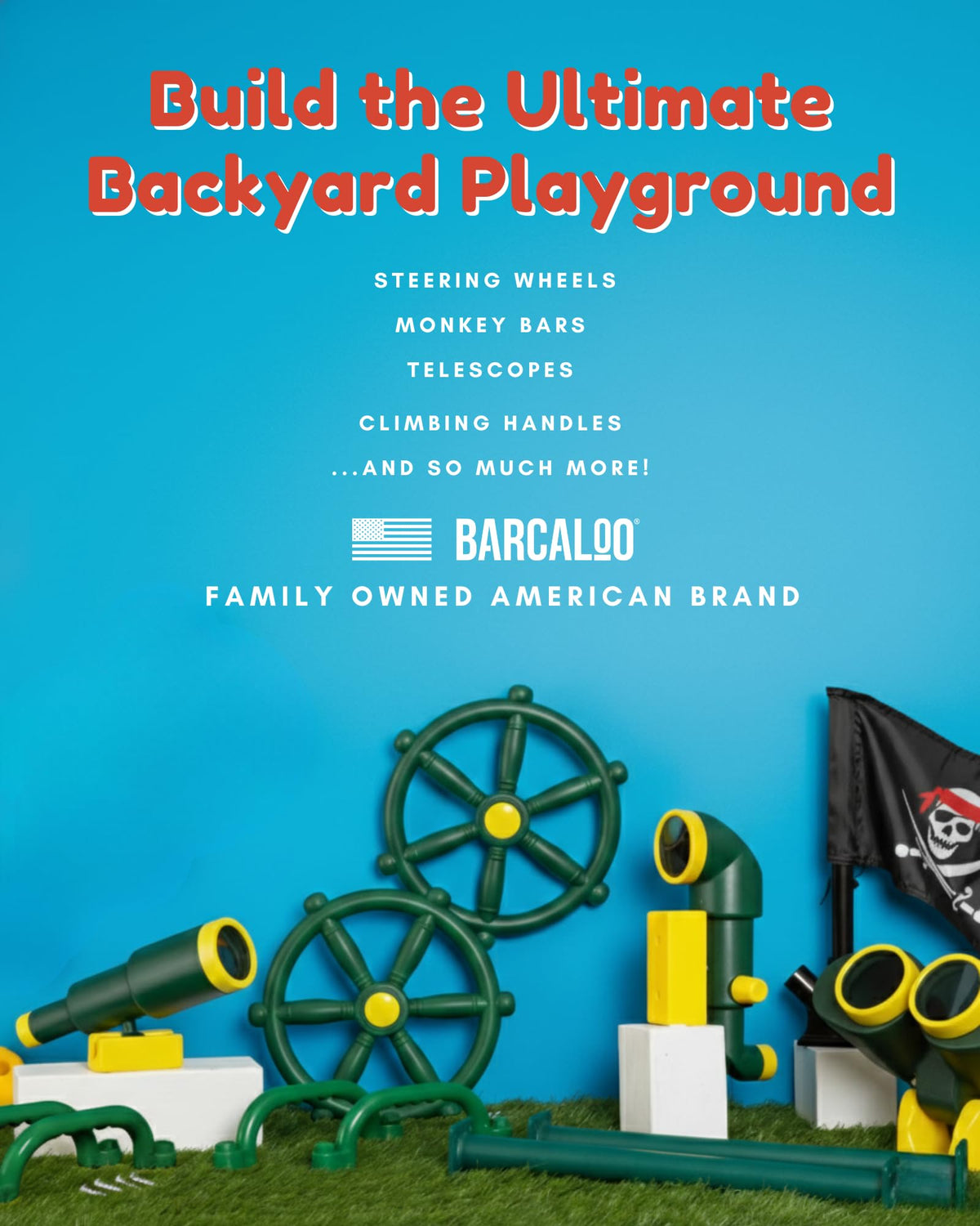 Barcaloo Tic Tac Toe Spinner outdoor play area with family fun