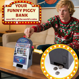 Elegant gift box presentation of the BARGIFTS money bank ready for gifting