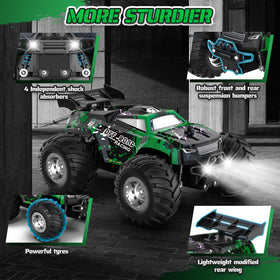 Barlisam RC car with wide tires delivering strong grip on uneven ground