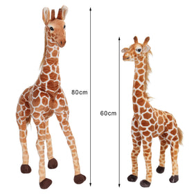 BARMI giraffe plush packaging open shows easy setup after unpacking