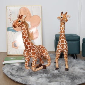BARMI giraffe plush in nursery decor setting adds whimsy and charm