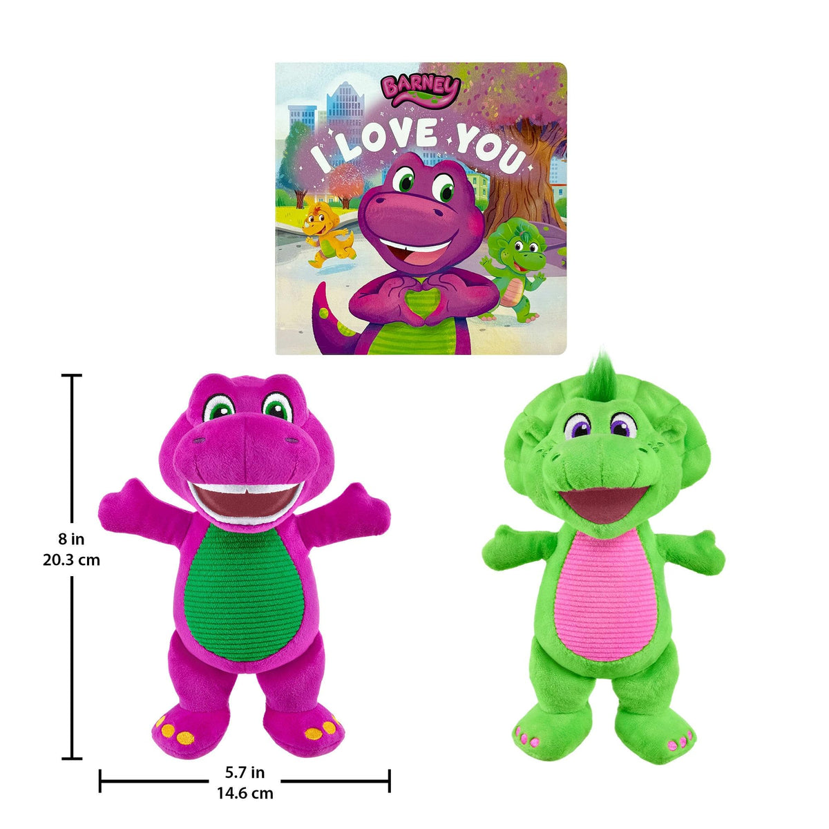 Barney World soft plush textures are toddler-friendly and cuddle-worthy.