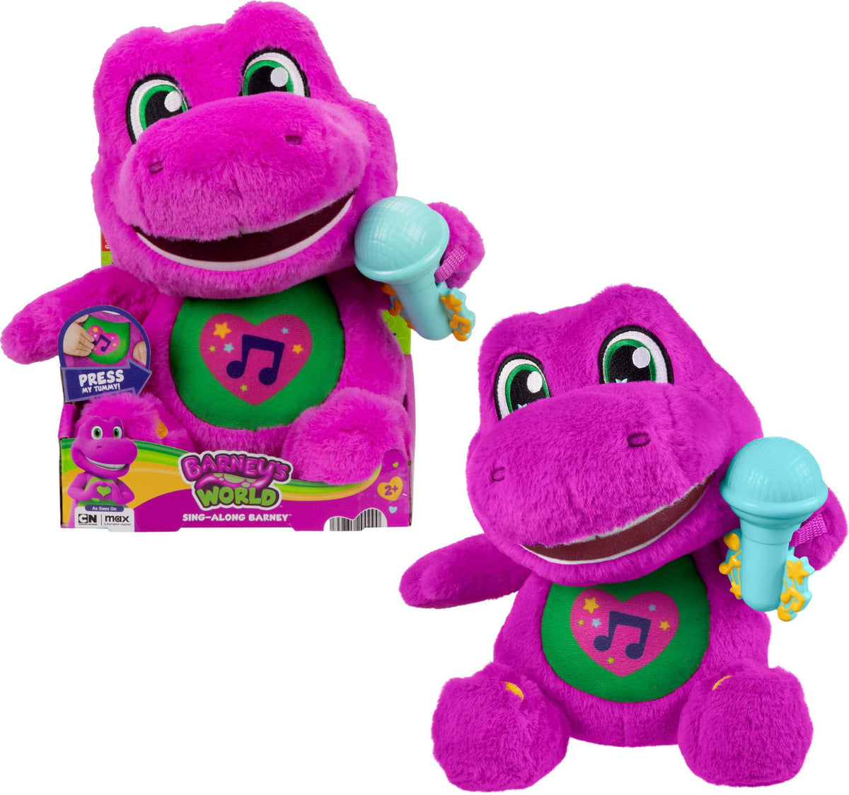 Barney’s World 10.5-inch plush ready for cozy hugs.