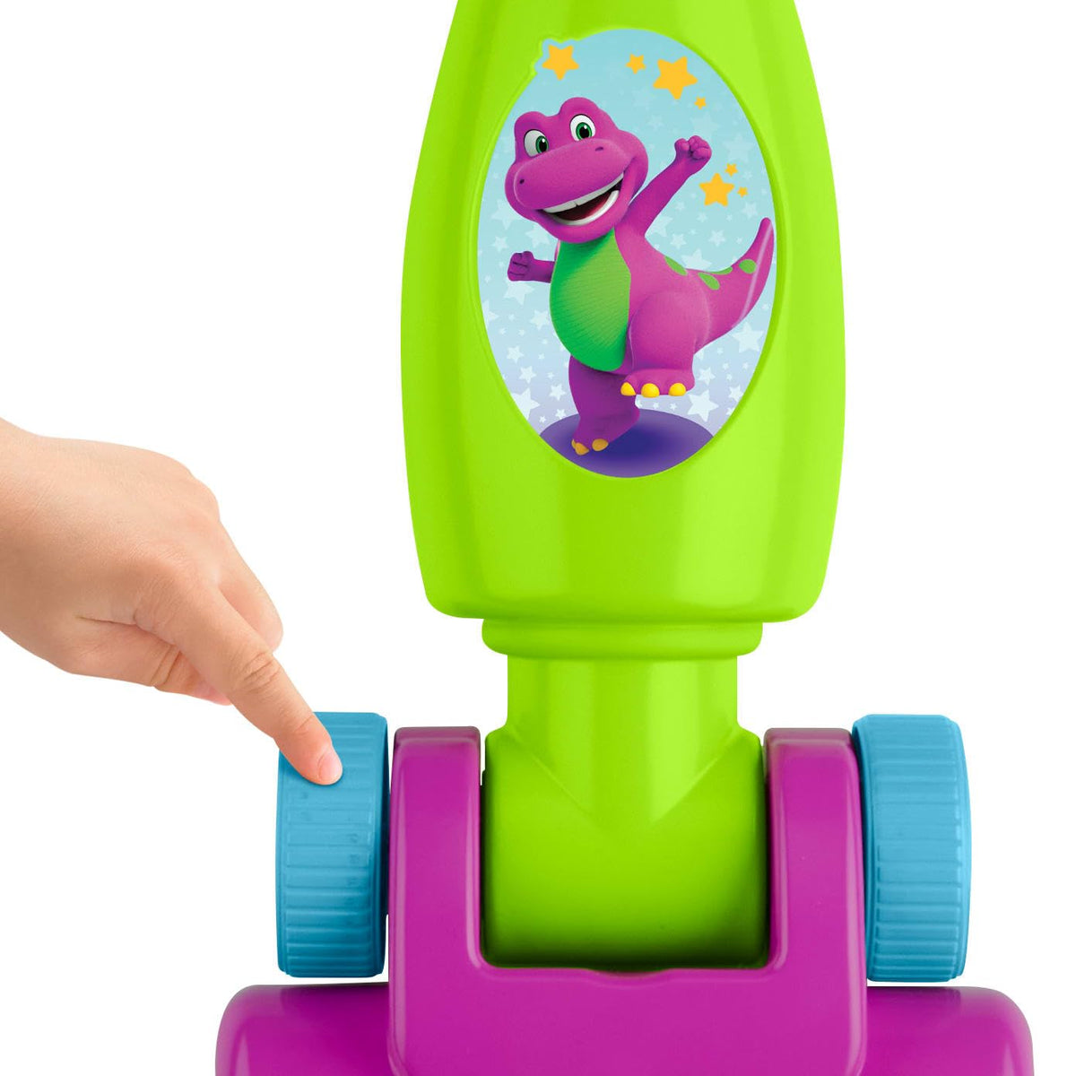 Barneys World toddler clean up vacuum sings and speaks songs to boost participation