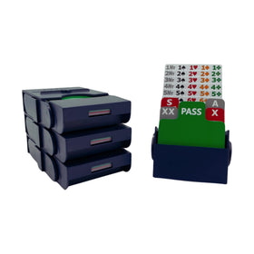 Baron Barclay Bid Pal blue closed box highlights compact storage for easy setup.