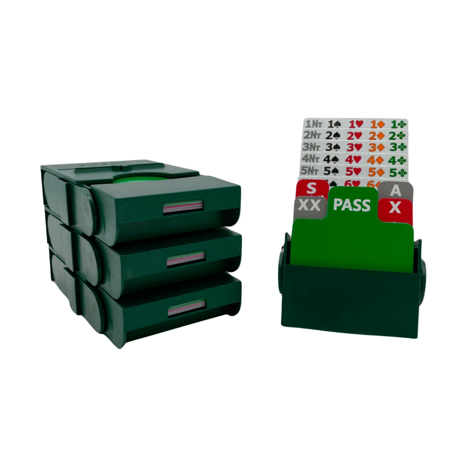 Baron Barclay Bid Pal green closed-box, compact storage for easy transport