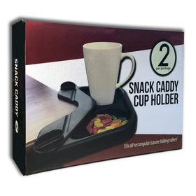 Baron Barclay Snack Caddy and Cup Holder on a game table showing accessible snack shelf.