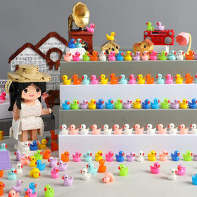 Barydat mini ducks used as aquarium decor for playful scenes
