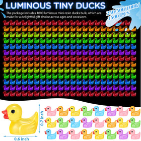 Barydat resin duck miniature glow for garden micro decor