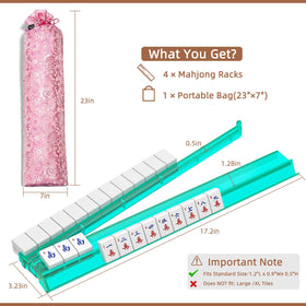 BASALTIX Mahjong Racks in sapphire emerald rose amber colors to quickly identify winds