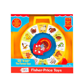 Basic Fun Fisher-Price See n Say animal icons promote animal recognition through visuals and sounds.