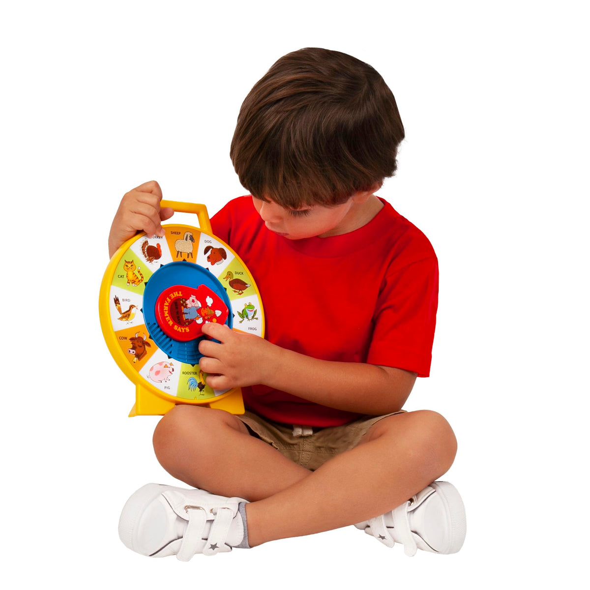 Basic Fun Fisher-Price See n Say farmer names animals and their sounds aloud.