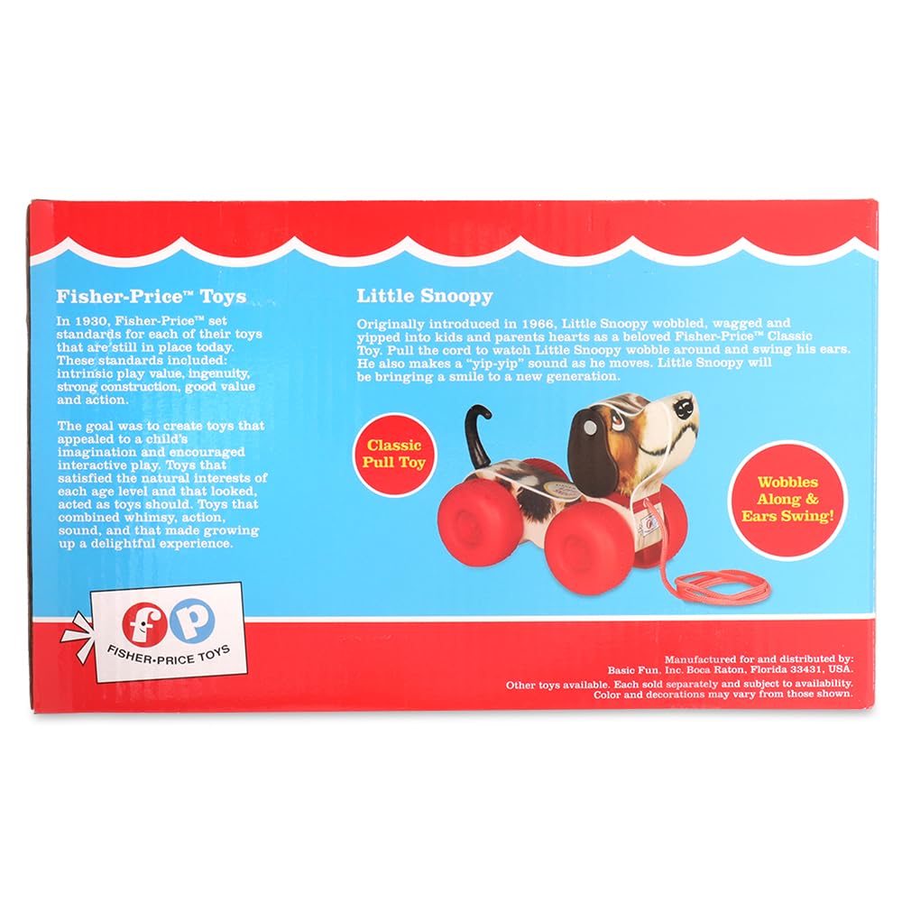Basic Fun Fisher-Price Little Snoopy Toy ideal for early walking practice on the floor.