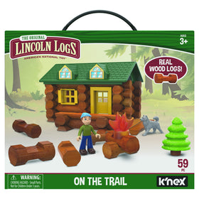 Basic Fun Lincoln Logs On the Trail 59 piece setup inspires imaginative building