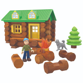 Basic Fun Lincoln Logs On the Trail real wood logs enhance tactile building play