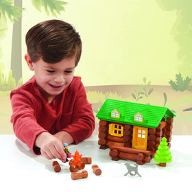 Basic Fun Lincoln Logs On the Trail working door and windows invite interactive storytelling
