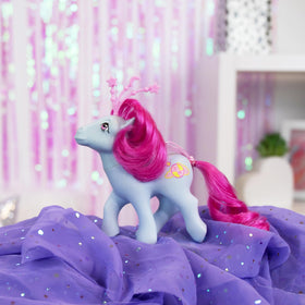 Basic Fun Celestial Pony Polaris with commemorative 40th anniversary comb.