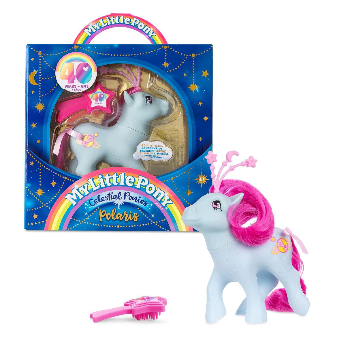 Basic Fun Polaris Celestial Pony full figure for pretend play and display.