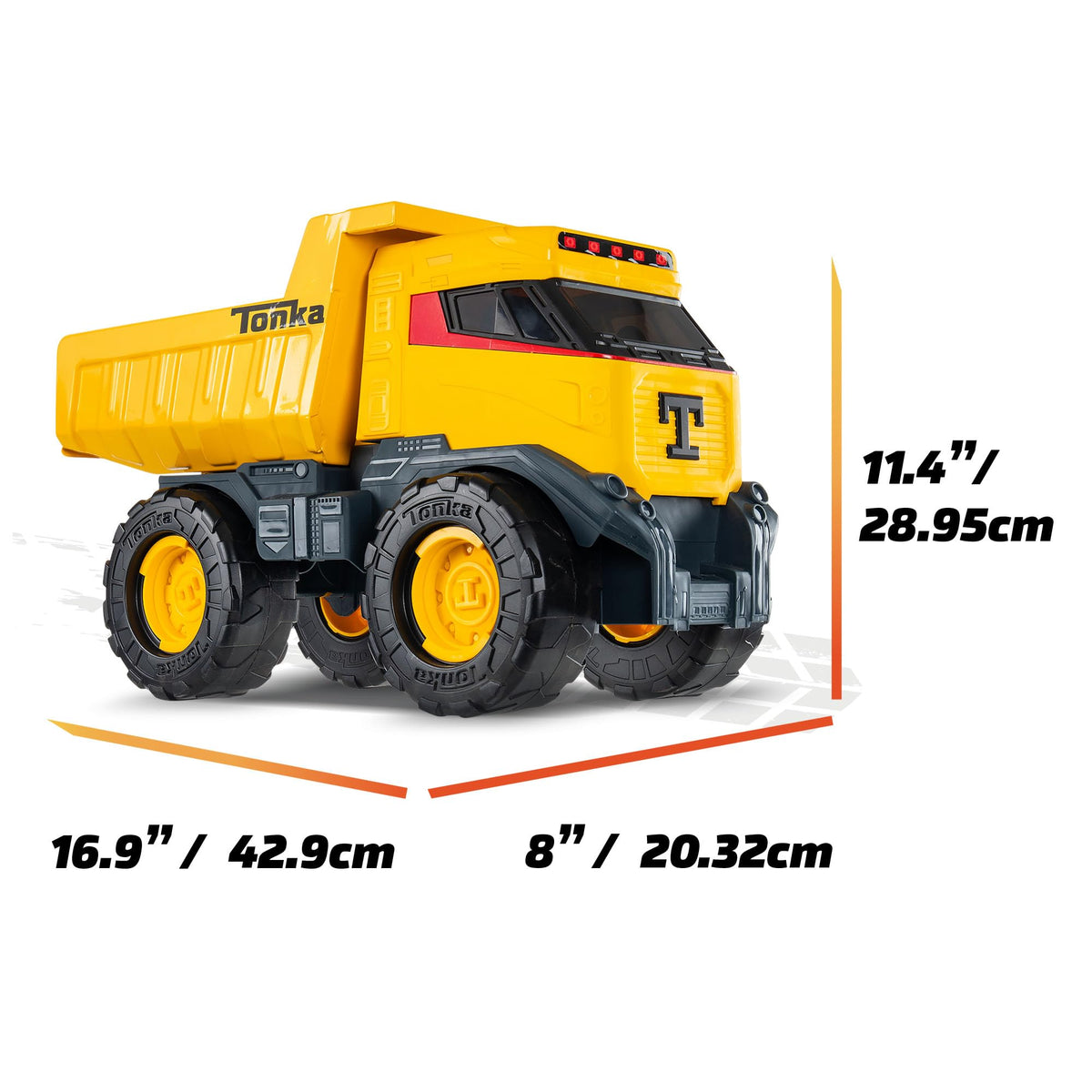 Tonka’s bold modern look inspires imaginative construction missions.