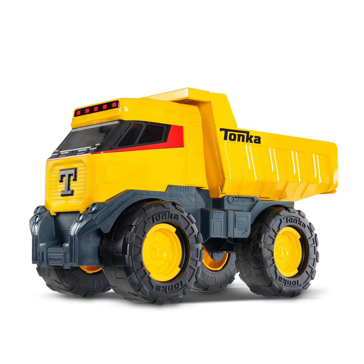 Basic Fun Tonka Next Gen Mighty Dump Truck with steel body for rugged play.