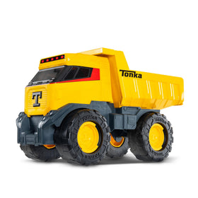 Basic Fun Tonka Next Gen Mighty Dump Truck with steel body for rugged play.