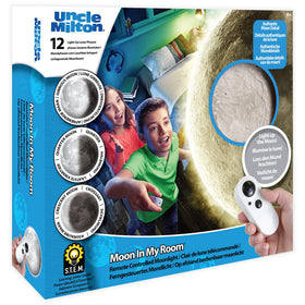 Basic Fun Uncle Milton Moon emits a soft, comforting glow.