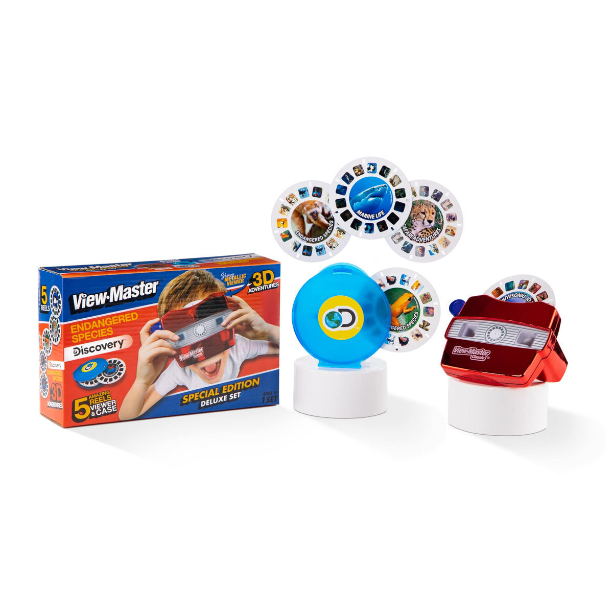 Basic Fun View-Master Classic metallic viewer for immersive 3D viewing at home.