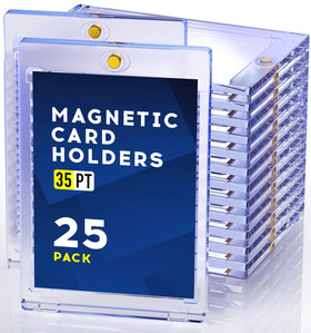 Basthalan magnetic card holder closed view offering secure protection for trading cards