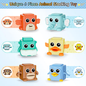 BASUN monkey stacking toy playful expressions for focus and exploration