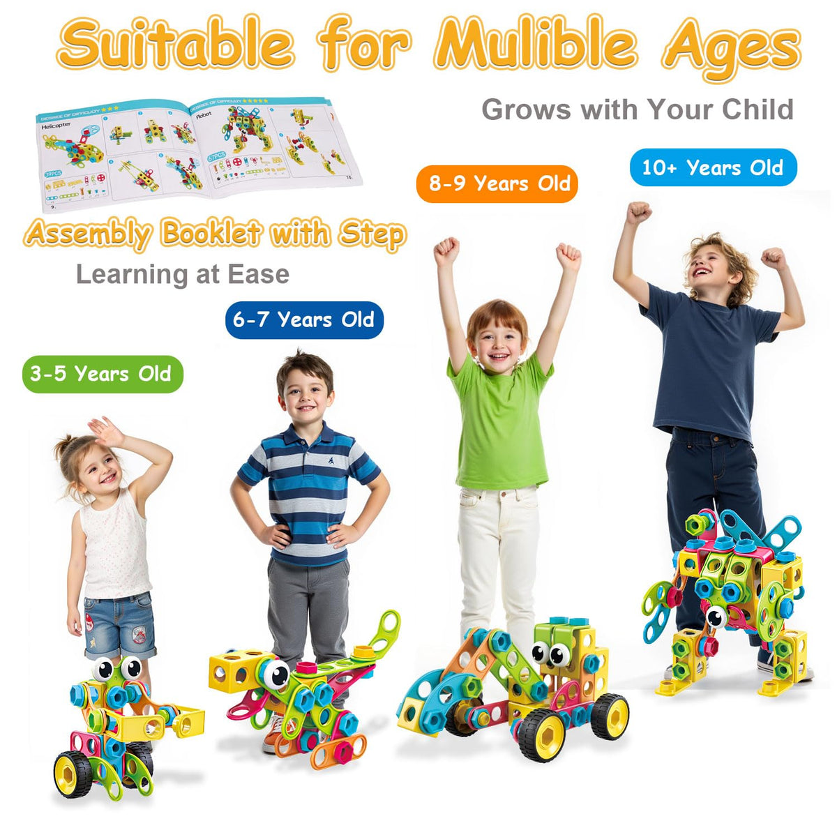 Basytodio robot model promotes engineering curiosity and hands on problem solving during play.
