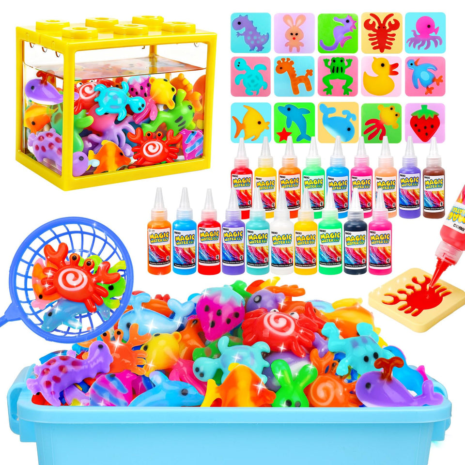 Basytodio Aqua Fairy kit with 16 molds for colorful water pet crafts