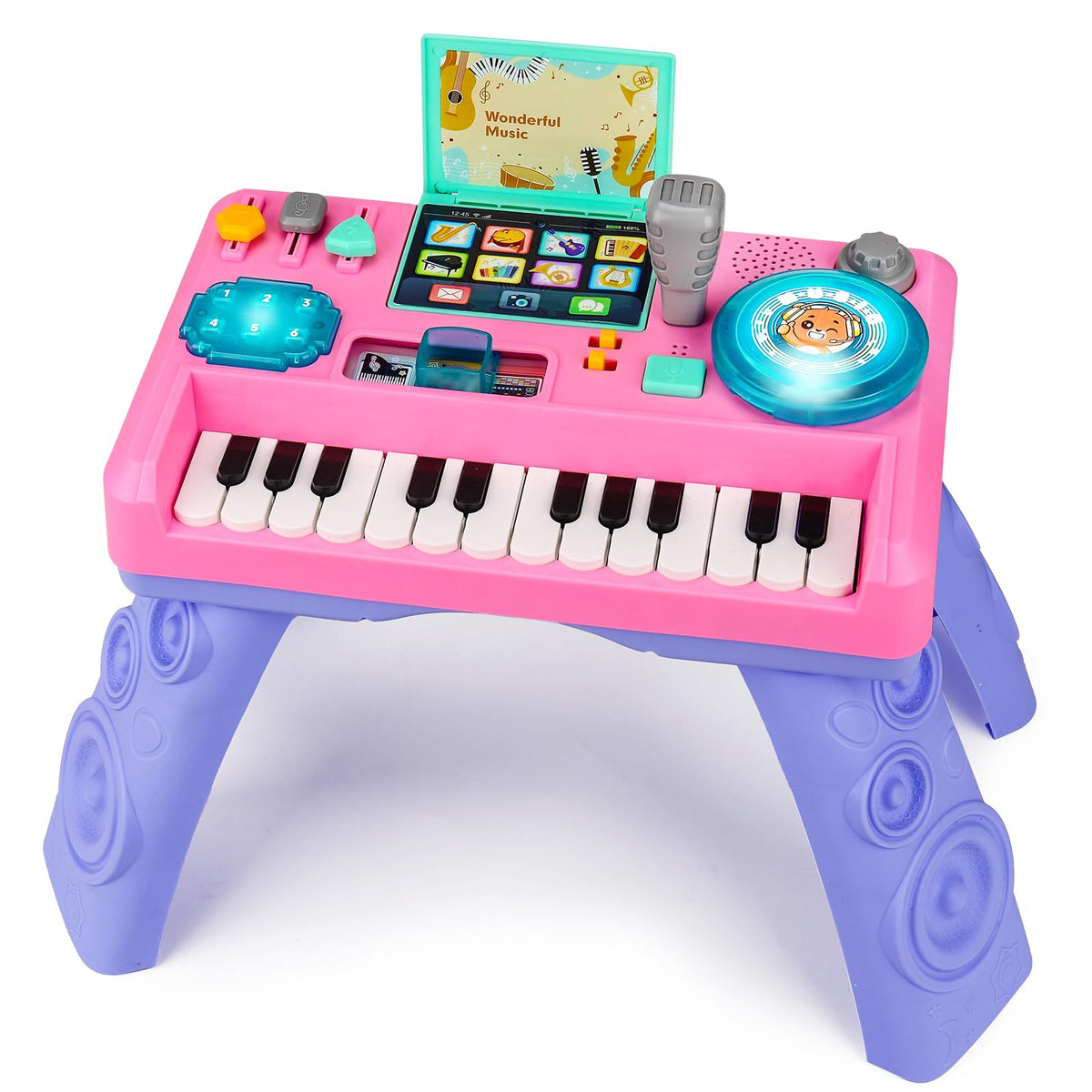 Basytodio Baby DJ Table top view promoting engaging, hands-on learning through music.