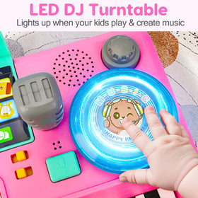 Basytodio Baby DJ Table volume control for quiet practice.