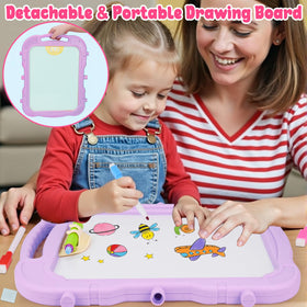 Basytodio adjustable-height stand supports growing children during art time