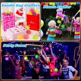 Basytodio neon glow balls brighten kids parties and classroom rewards