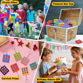 Basytodio Tic Tac Toe keychain serves as a carnival prize.