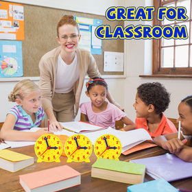Batiyeer yellow learning clock set ideal for home or school practice.