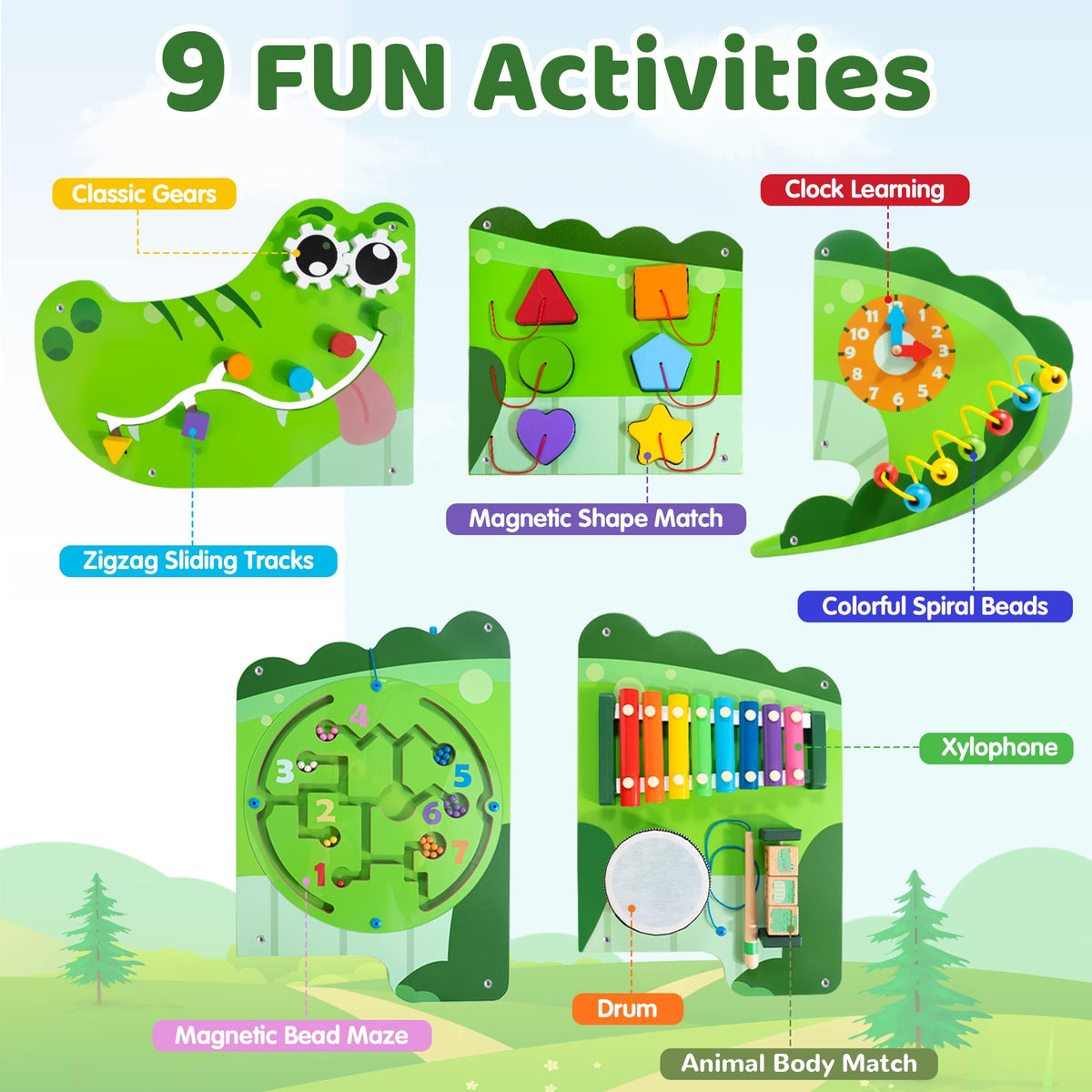 Batlofty animal-matching activity enhances visual perception and concentration during play.
