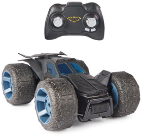 Batman Stunt Force Batmobile performing indoor stunts for kids.