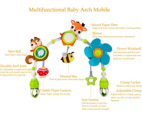 BATOHO arc-mobile-music-box offers gentle melody to engage baby.