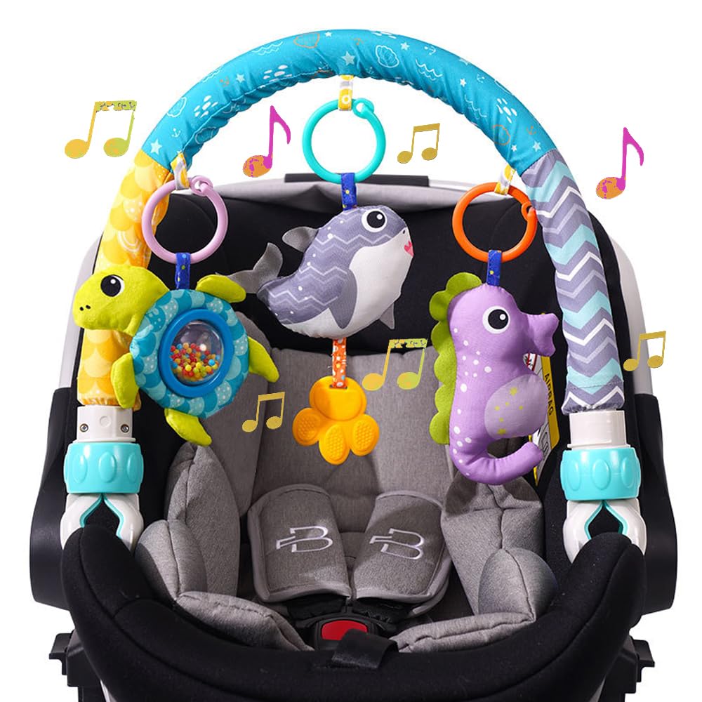 Batoho arch whale music toy soothes and engages infants during travel