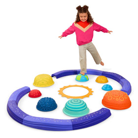 Battat Education solar-system stepping-planets with textured surfaces for sensory play.