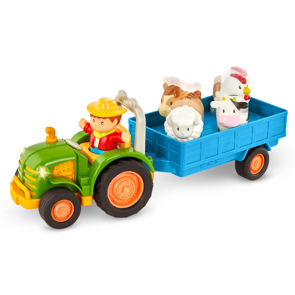 Battat farm tractor with lights and sounds for engaging pretend play