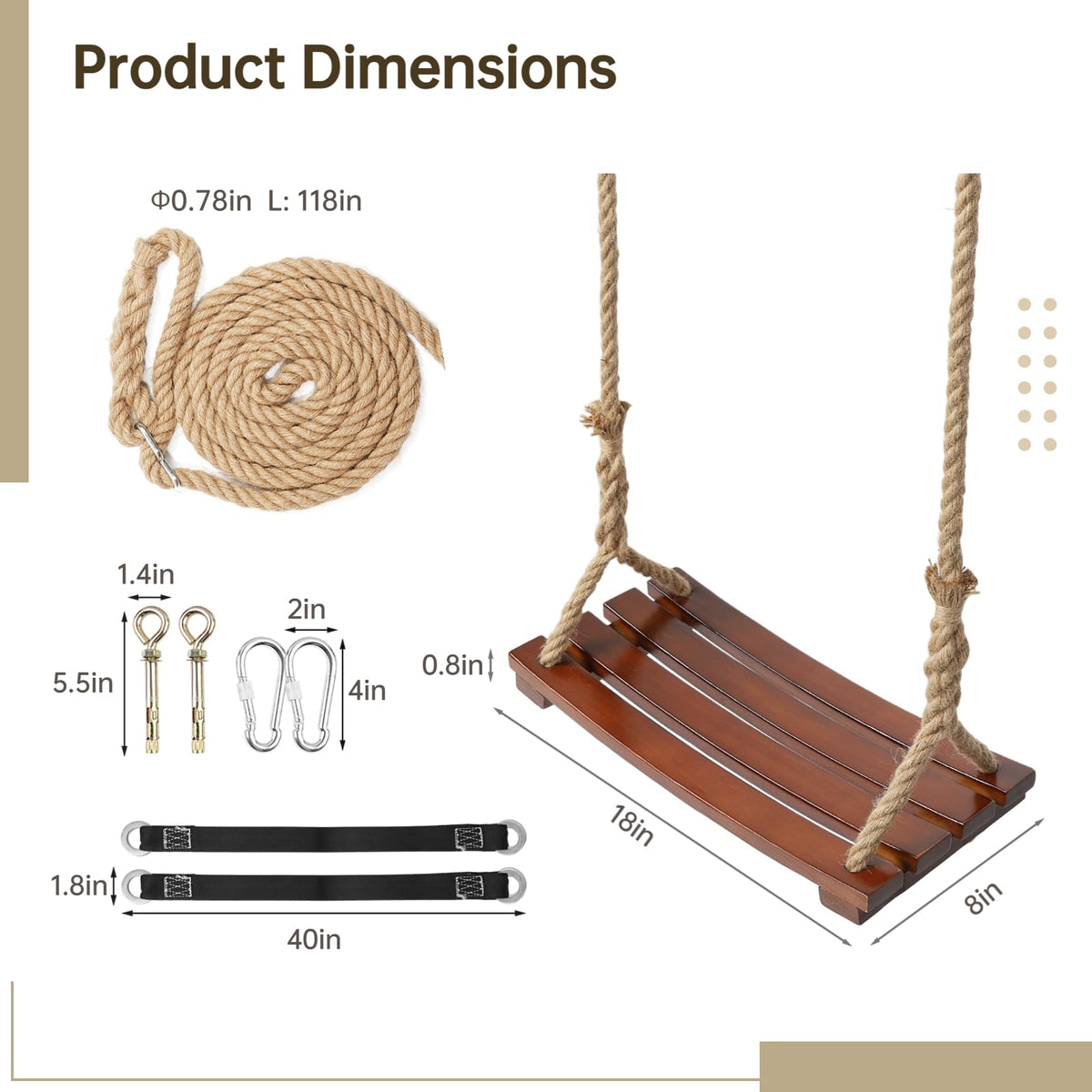 BATTIPAW braided jute rope highlighting strong support for all ages