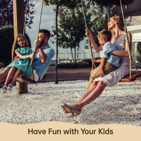 BATTIPAW swing setup in garden or backyard for backyard joy.