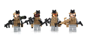 Battle Brick Army Ranger figure front view showing authentic scale and LEGO compatibility.