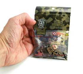 Battle Brick MARPAT direct print woodland camo detail for durability.
