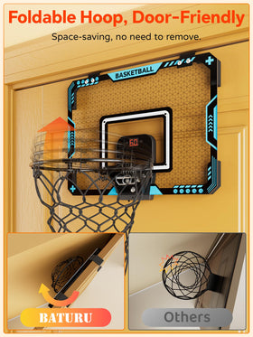 BATURU easy-hang design allows tool-free setup on most doors