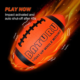 BATURU Glow Football displays a professional grip for precise throws